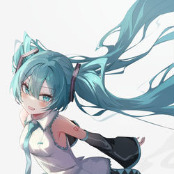This is a pixiv picture whose title is ミク.