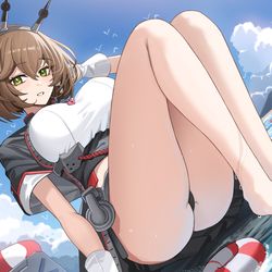 This is a pixiv picture whose title is 「PPP x 陸奥10周年記念」.