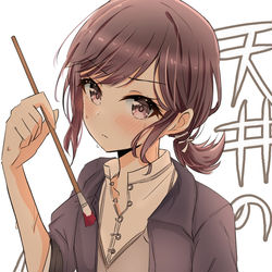 This is a pixiv picture whose title is 天井の女#1.