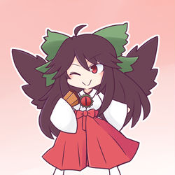 This is a pixiv picture whose title is 巫女お空.