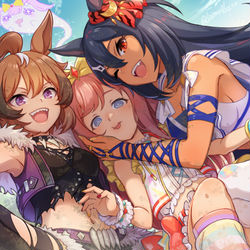 This is a pixiv picture whose title is 【ウマ娘】チャンピオンズミーティングDIRTオープンA優勝記念！.