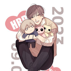 This is a pixiv picture whose title is 唯おたおめ.