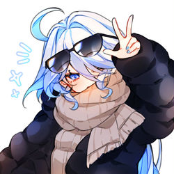 This is a pixiv picture whose title is modern furina.