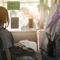 This is a pixiv picture whose title is キラキラ眩しいあの子の世界.
