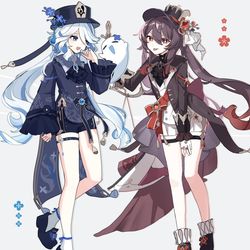 This is a pixiv picture whose title is 衣装交換.