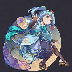 This is a pixiv picture whose title is 【即兴摸鱼】风铃小姐.