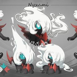 This is a pixiv picture whose title is Nyxami ref sheet!.