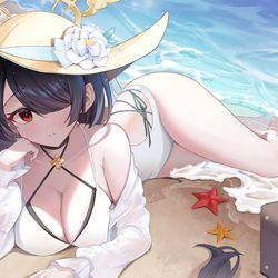 This is a pixiv picture whose title is ヒナタ(水着).