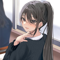 This is a pixiv picture whose title is ポニーテール.