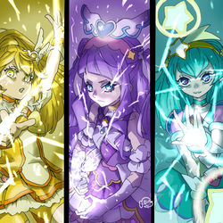 This is a pixiv picture whose title is あつまれ！　電撃キュア.