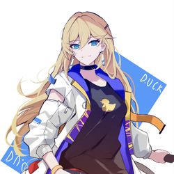 This is a pixiv picture whose title is 🦆.