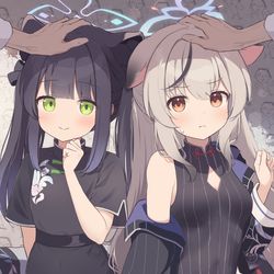 This is a pixiv picture whose title is シュン(幼女)＆ココナちゃん なでなで.