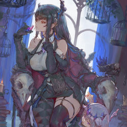 This is a pixiv picture whose title is nerissa & bijou ホロライブ.
