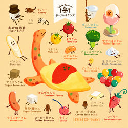 This is a pixiv picture whose title is テーブルタウンズ.