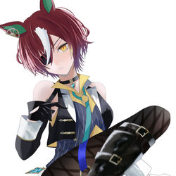 This is a pixiv picture whose title is 柵破壊一秒前.