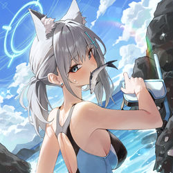 This is a pixiv picture whose title is シロコ.