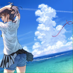 This is a pixiv picture whose title is 南の島より残暑お見舞い申し上げます。.