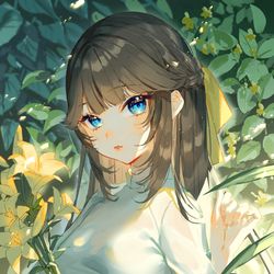 This is a pixiv picture whose title is アオザイ.