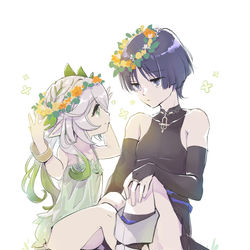 This is a pixiv picture whose title is 花冠.