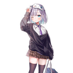 This is a pixiv picture whose title is 問題児な生徒会長.