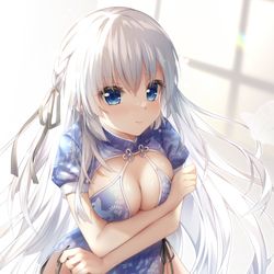 This is a pixiv picture whose title is チャイナしろはさん.