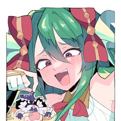 This is a pixiv picture whose title is 【モンスト】ユピテル獣神化改おめでとー！ええ顔や….