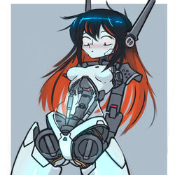 This is a pixiv picture whose title is Robot girl.