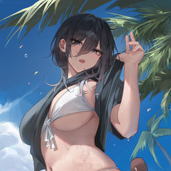 This is a pixiv picture whose title is 「 今回は白ー… 」.