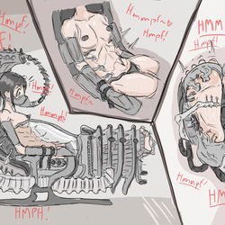 This is a pixiv picture whose title is H.R. Giger Torture machine.