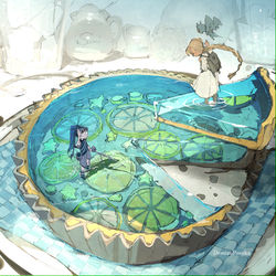 This is a pixiv picture whose title is 夏にさよなら.