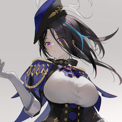 This is a pixiv picture whose title is 大胸女.