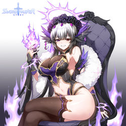 This is a pixiv picture whose title is 【お仕事】女神ハデス.