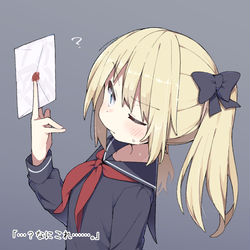 This is a pixiv picture whose title is 金髪ちゃん怪盗堕ち.
