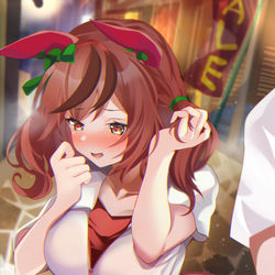 This is a pixiv picture whose title is 商店街のネイトレ.