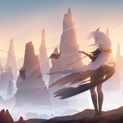 This is a pixiv picture whose title is Shenhe wallpaper.