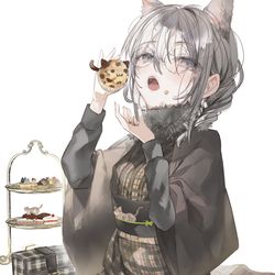 This is a pixiv picture whose title is 葉一（三毛猫コーデ）.