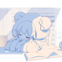 This is a pixiv picture whose title is すやすや💤wip.