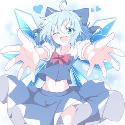 This is a pixiv picture whose title is ラブユーチルノちゃん.