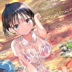 This is a pixiv picture whose title is 夏の終わりとクラスメイト.