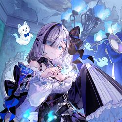 This is a pixiv picture whose title is 幽々ゆら.