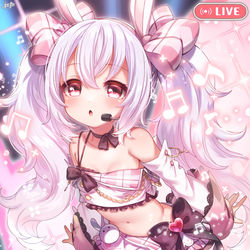 This is a pixiv picture whose title is アイドル♥ラフィー🎤.