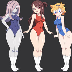 This is a pixiv picture whose title is Little witch academia.