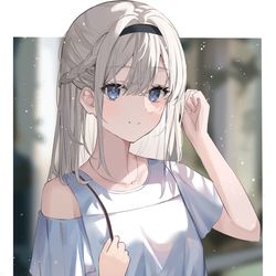 This is a pixiv picture whose title is 待ち合わせ.