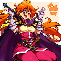 This is a pixiv picture whose title is skebリナ=インバース.