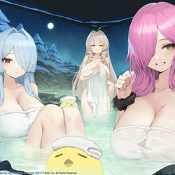 This is a pixiv picture whose title is 温泉での休息.