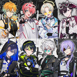 This is a pixiv picture whose title is MECHATU-A白黒衣装シリーズ.