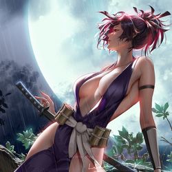 This is a pixiv picture whose title is Yuzuriha.