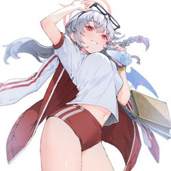 This is a pixiv picture whose title is 体操服ハルナ.