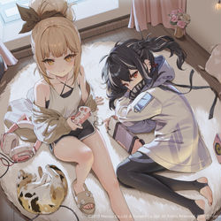 This is a pixiv picture whose title is 指揮官とのんびり時間.