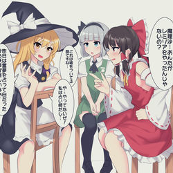 This is a pixiv picture whose title is 自機組で人狼やったらおぜうが最初に死んだ。.